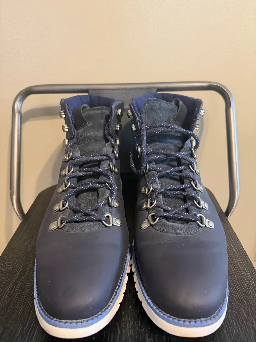 Cole Haan ZerøGrand Navy Hiker Boots 9W